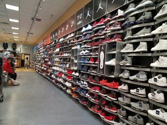 The wall of shoes