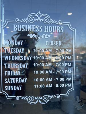 Business Hours