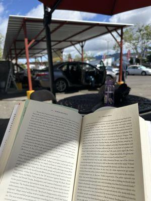 Relaxing as my car gets washed