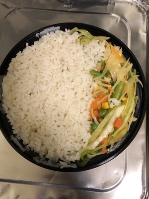 Cabbage and rice