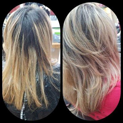 Happy Client 
Before & After
Blonde Highlights