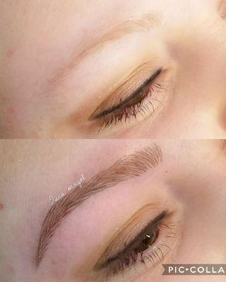 Microblading for blonde hair