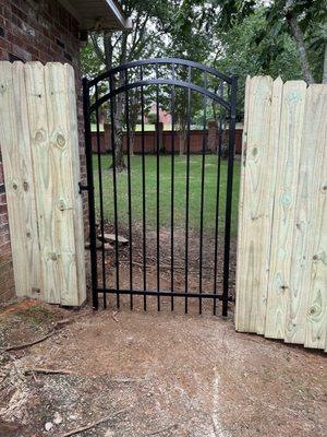 We love our new gate! More landscaping to come!