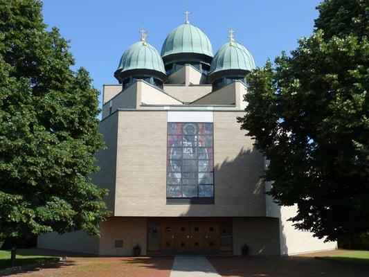 Exterior of St. Josaphat's in Irondequoit.