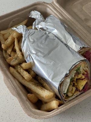 Shwarma sandwich, amazing!!!!! And fries at this place are the best fries in tampa.