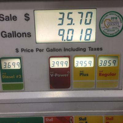 Shell station in Barstow price gouging on fuel!