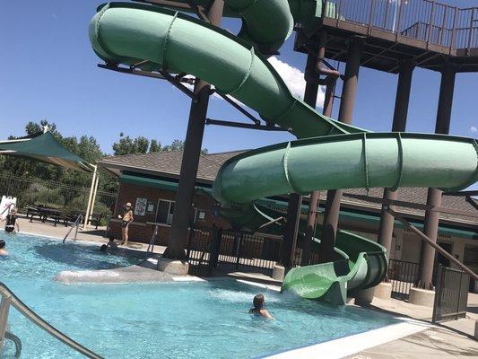 Water slide Cook Creek Pool