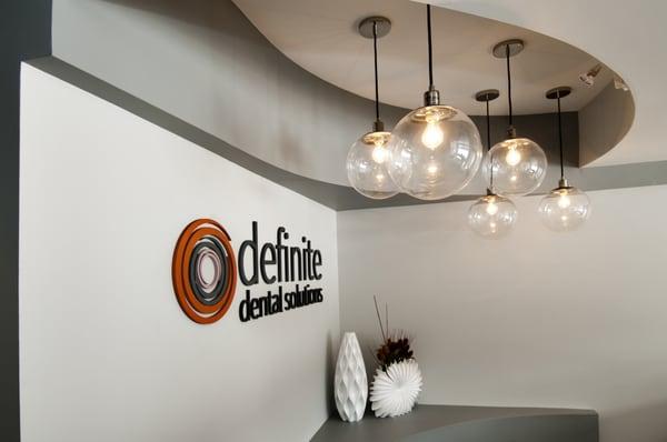 Definite Dental Solutions Interior Sign