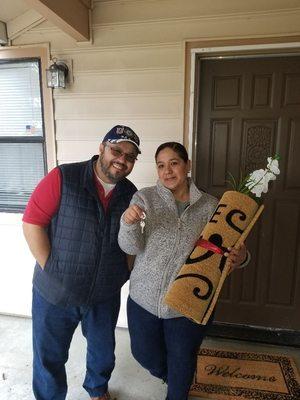 Best part of my job, handing  keys to excited home owners!