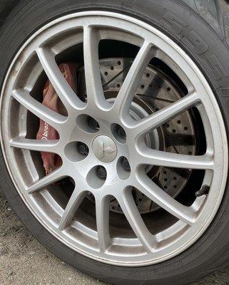 Deep wheel cleaning (before)