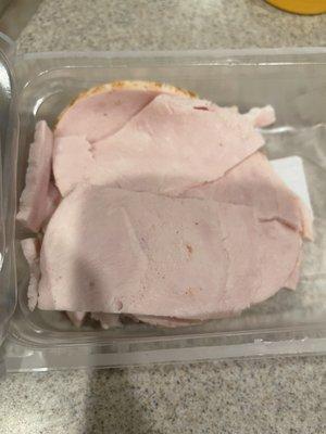 Umm does it look like someone's eating out my fresh pack of lunchmeat I picked up on Saturday?!?!?!