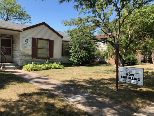 The school is located in St. Louis Park and blends in nicely into the neighborhood. It is welcoming and not your usual school building.