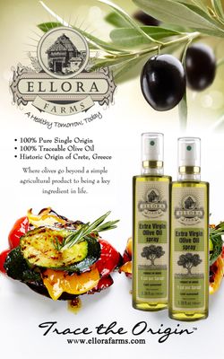 Award Winning Extra Virgin Olive Oil Spray from Ellora Farms