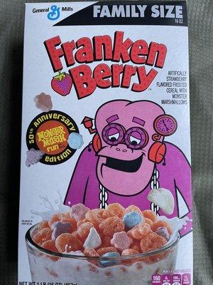 FrankenBerry a favorite cereal of the 60s & 70s is Back for Halloween 50th Anniversary of Monster Mash @ select Target stores & target.com