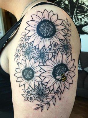 Black and White line work