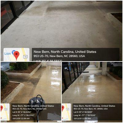 Commercial concrete  cleaning