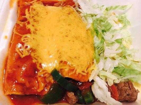 Beef enchiladas