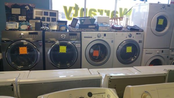 Frontload washers and dryers  1yr labor warranty