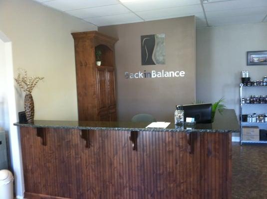 Our reception desk