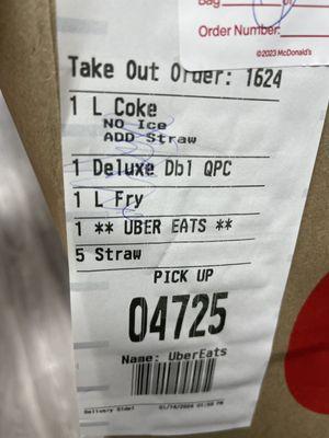 My order