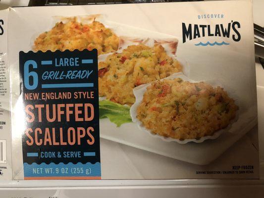 Don't expect a whole scallop under that stuffing. Like getting deviled crab instead of a genuine Maryland style crab cake. Disappointing.