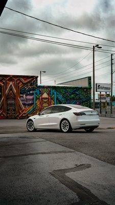 Ceramic Coating package for a Tesla Model 3.