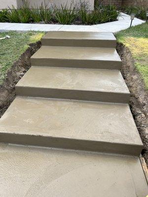 *AFTER* Color Concrete steps