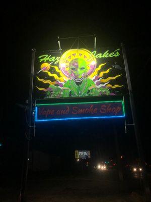 Hazy Jake's sign