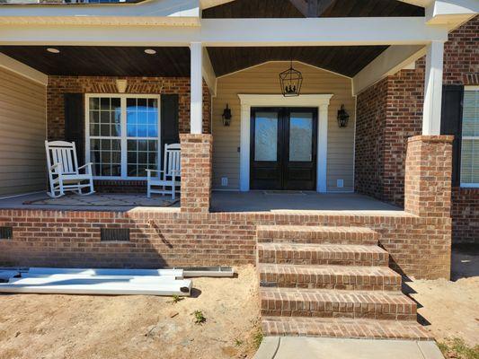 This is the completed porch