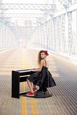 Piano on bridge