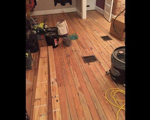 Flooring process