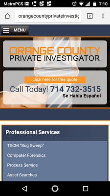 Orange County Private Investigator