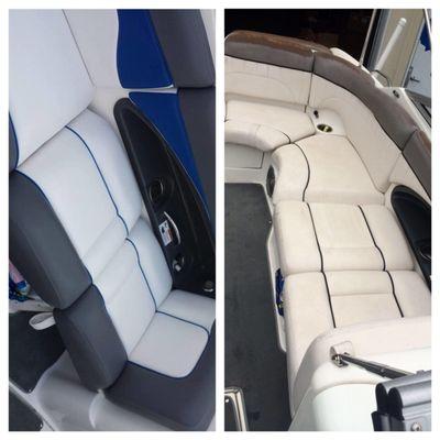 Before/After Boat Upholstery