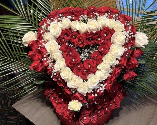 Large Heart Floral Arrangement