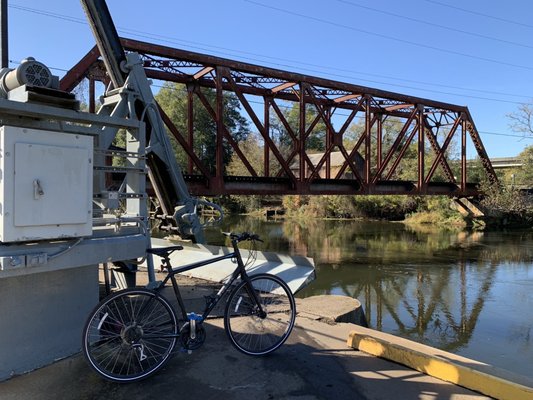 11.27.20; Augusta Canal Trail Railroad Bridge at City of Augusta Pumping Station - Augusta GA