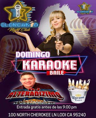 TODOS LOS DOMINGOS KARAOKE BAILE ALFREDO OSORIO DJ ALTERADIZZIMO