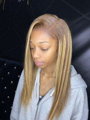 Multi colored FULL LACE WIG