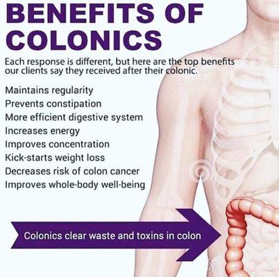 Benefits of Colon Hydrotherapy...