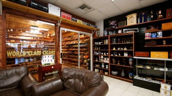 Relax! There is a large selection of Quality Cigars in our Humidor.