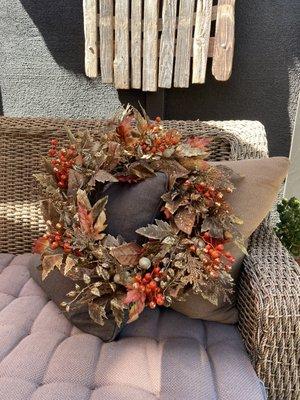 Holiday wreath, faux