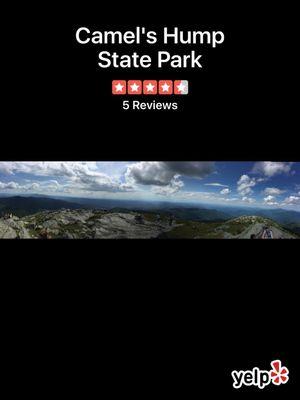 Unobstructed 360 view - 5.1 mile RtN and 2500ft+ elevation gain