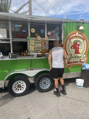 Food truck and my handsome hubby