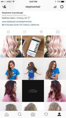 To learn more about me, visit my Instagram! Instagram.com/stephcenhair