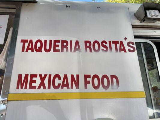 Taqueria Rosita's sign