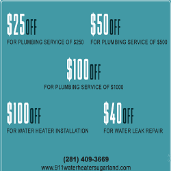 911 Water Heater Sugar Land TX