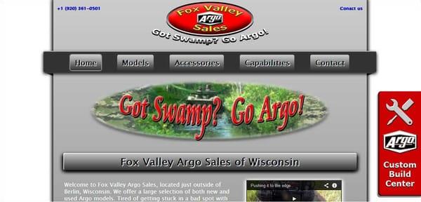 Responsive website for Fox Valley Argo Sales