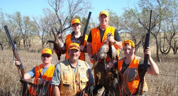 Pheasant hunting group in South Dakota