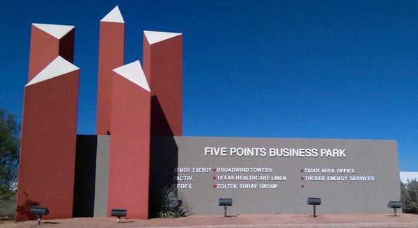 Five Points Business Park is a "Shovel Ready" business park located in West Abilene with frontage on highway I-20.