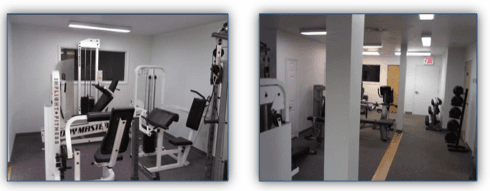 Our new gym for our patients