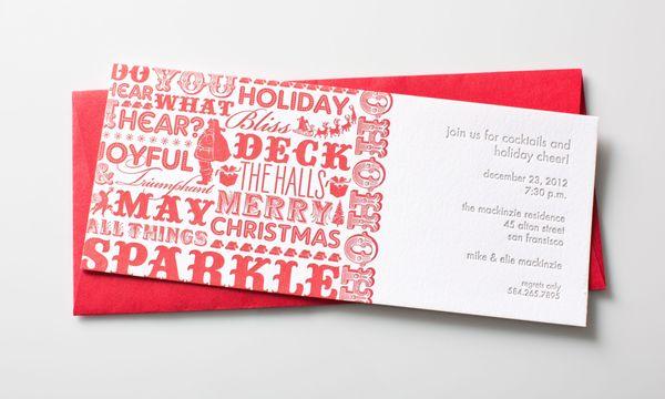 Letterpress Christmas Card